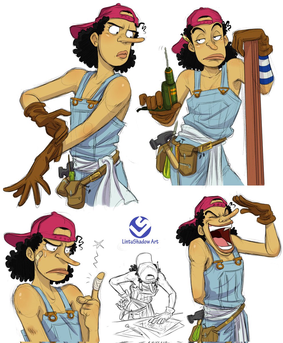 Usopp carpenter 🪚 Before Franky arrived, Usopp was the one who