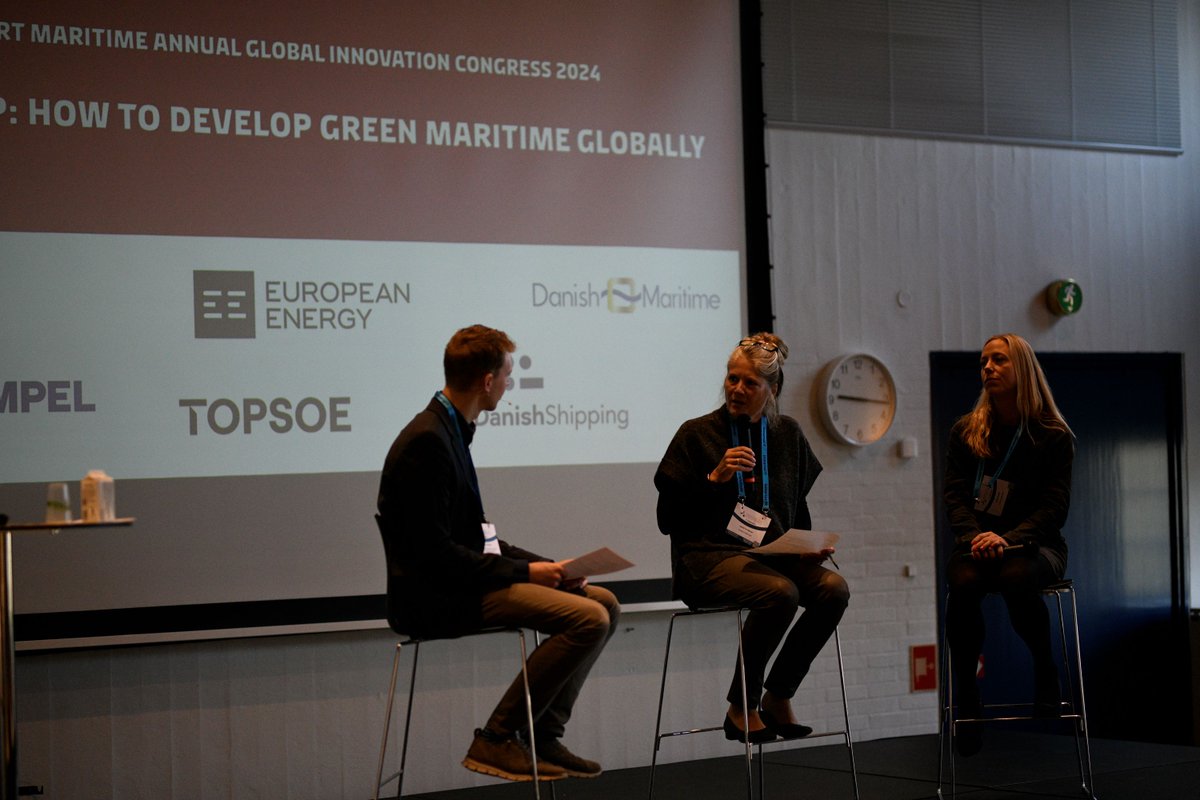MaritimeP2X's tweet photo. Great to engage with 300+ industry leaders at the #SMAGIC @MaritimeSmart conference in Copenhagen last week.
Important conversations around the importance of scalable green methanol in meeting industry net zero targets, and our vision for a 'true zero' green shipping corridor. https://t.co/pZ3RR98s9R