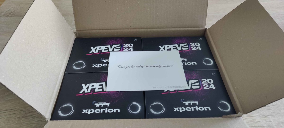 SEE YOU IN A COUPLE DAYS! We will be handing these out. Make sure to grab yourself a small little memory.  🤍✨
<a href="/glocom/">Seraja van Ginkel</a> <a href="/EvoTM/">Evo Esports</a> #XPEvo2024 #Trackmania