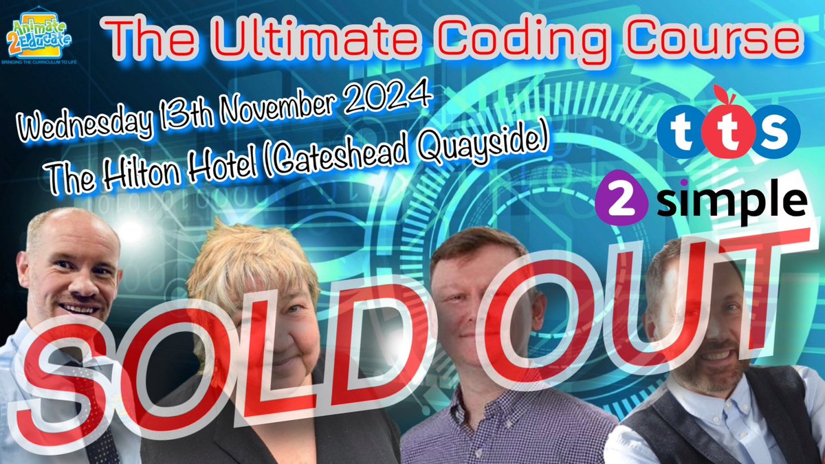 The ‘Ultimate Coding Course’ on Wednesday 13th November at The Hilton Hotel (Gateshead Quayside) is now completely SOLD OUT. A waiting list is in operation in the event of any late cancellations and if you would like to be added to this waiting list then please email