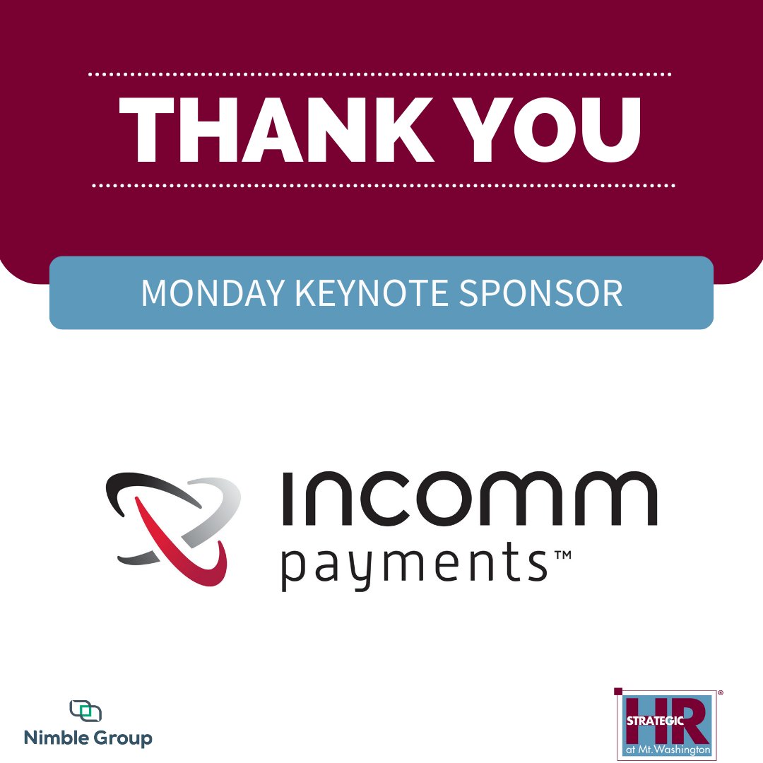 Nimble Group, LLC. (@nimblegroupllc) on Twitter photo #SHRMW24 is made possible by our incredible sponsors. We are lucky to be able to work with organizations like InComm Benefits, our Monday Keynote Sponsor. Thank you, <a href="/InCommPayments/">InComm Payments</a> ! #SHRMW24 is made possible by our incredible sponsors. We are lucky to be able to work with organizations like InComm Benefits, our Monday Keynote Sponsor. Thank you, <a href="/InCommPayments/">InComm Payments</a> !