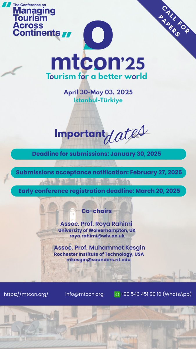 #mtcon25 #importantdates #İstanbul