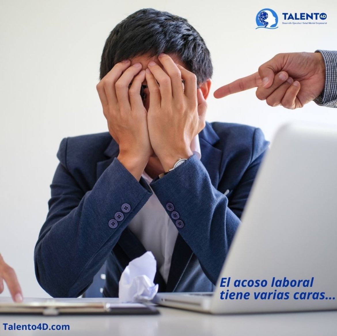 Talento4D's tweet photo. El acoso laboral puede adoptar distintas formas:
❌ Críticas infundadas
🤯 Sobrecarga laboral
🔄 Señales ambiguas y/o contradictorias
🚫 Exclusión
🗣️ Dispersión de rumores/chismes

Prioriza tu salud mental. Desarrolla autocuidado. 
#SaludMental  #Talento #NoAlAcosoLaboral https://t.co/p3TmPAxWZZ