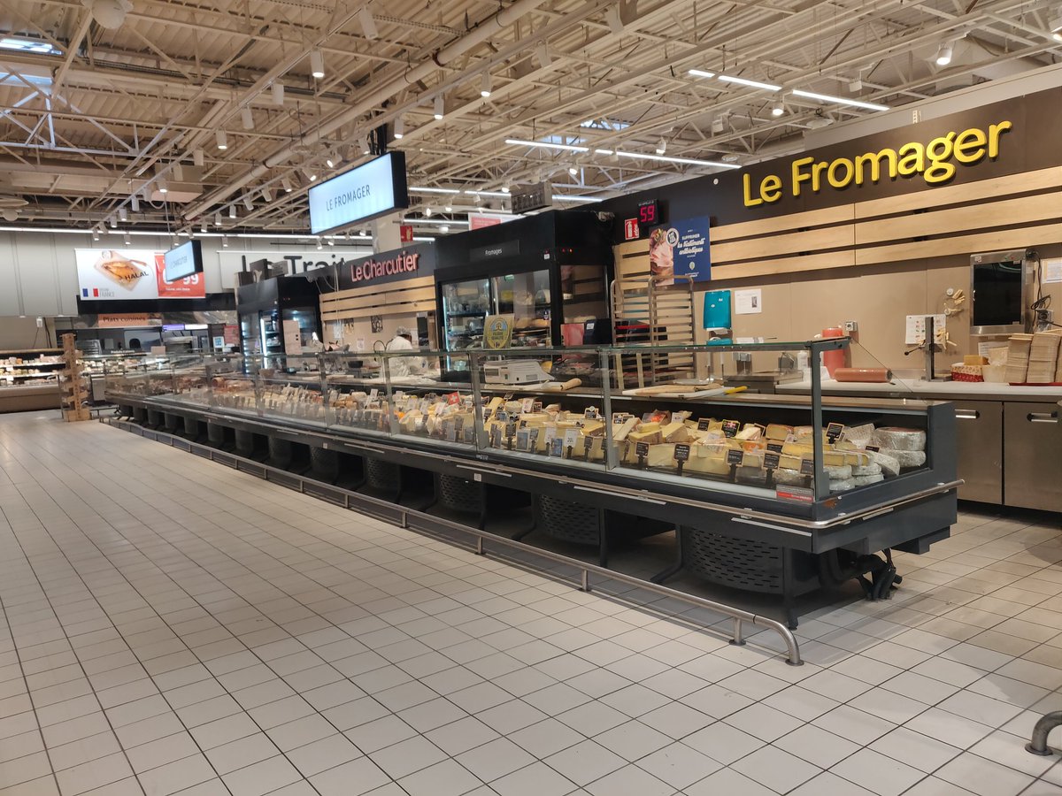 For anyone who asks why I moved to the French Alps... This is the amount of 🧀🧀🧀🧀🧀🧀🧀🧀🧀🧀🧀 in a supermarket 🤤 and don't even get me started on the 🍷