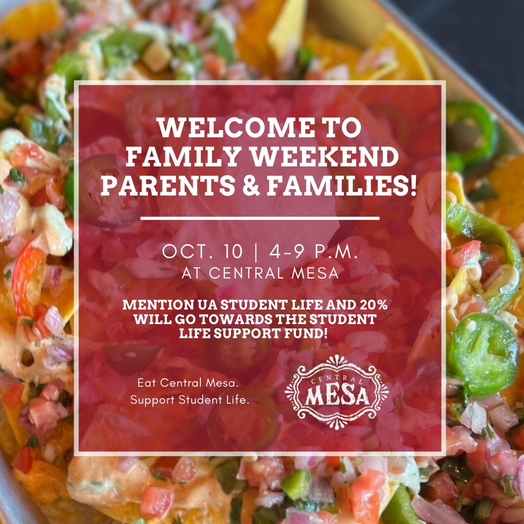 BamaVPSL's tweet photo. Hope to see you at Central Mesa tomorrow night! 4-9pm and be sure to mention Student Life so your meal purchase will support our students. https://t.co/ob5ynWkmad
