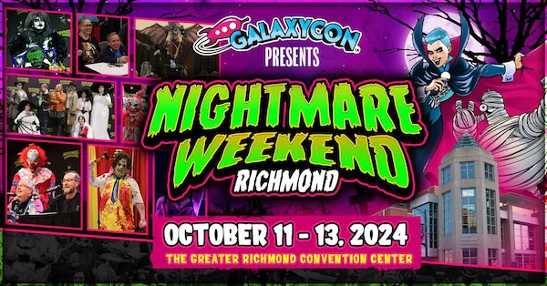 WatchIfYouDare's tweet photo. Our movie monster boi host Aaron will be at Nightmare Weekend Richmond in Richmond, VA this weekend Oct 11-13! He'll be walking around in a Watch If You Dare shirt and welcomes all listeners and #horror fans. Be sure to say hello if you see him! Consider going if you're close by! https://t.co/yy191ggWV4