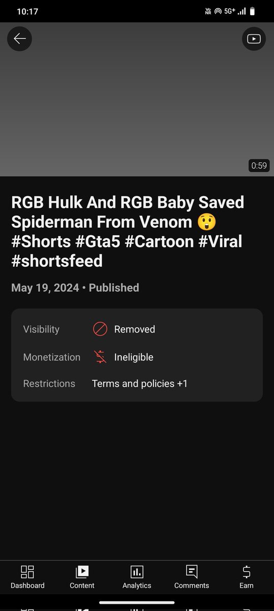 AG_MBG's tweet photo. Hey @YouTubeIndia @TeamYouTube 
One of my YouTube videos was first made for children, although the video was not for children, then it was deleted the next day, when I appealed, it was rejected 10 minutes before and I said that he did not break the rules https://t.co/o6ot9gRLij