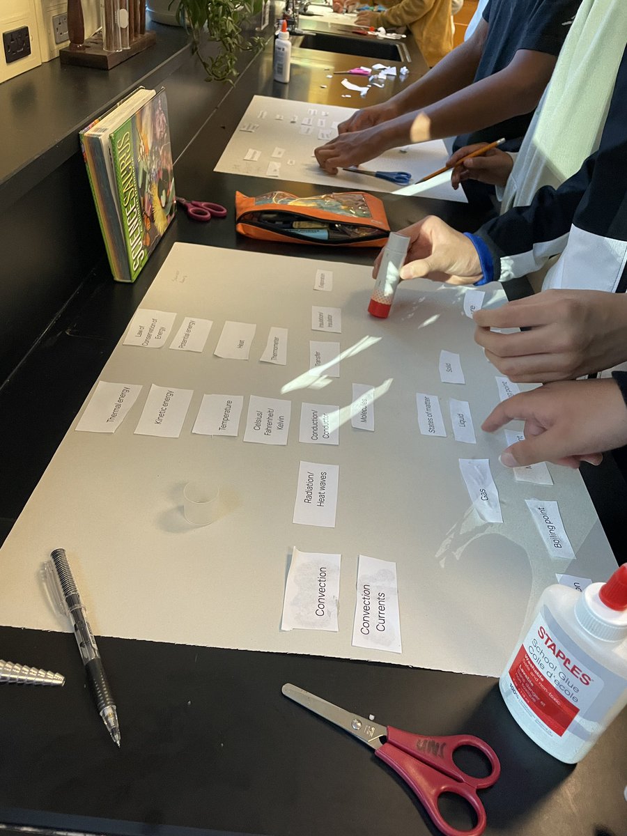 BB_FCPS's tweet photo. 🧠7th gr Ss super engaged in retrieval practice through concept mapping of 6th gr content in Ms. Oland’s science class. Differentiated tiers of challenge to see what Ss can recall and organize from general to specific &amp; to show/tell connections. 🧠@UMSHawks @JReinhardEdD https://t.co/qg1pQGnFFv