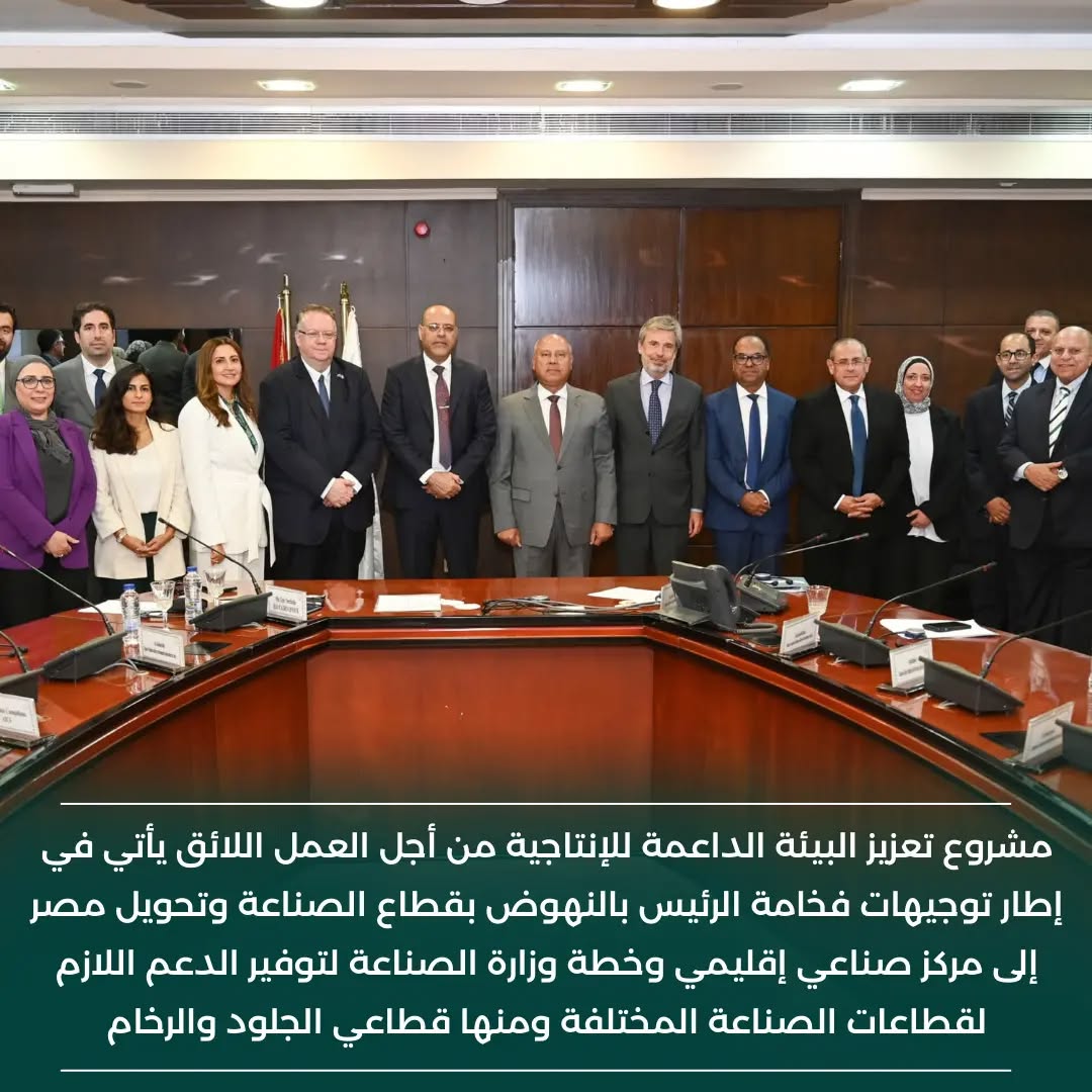Enthusiastic to lead this impactful project, which represents a pivotal step towards enhancing productivity and improving working conditions in Egypt’s key industrial sectors like leather &amp; marble.