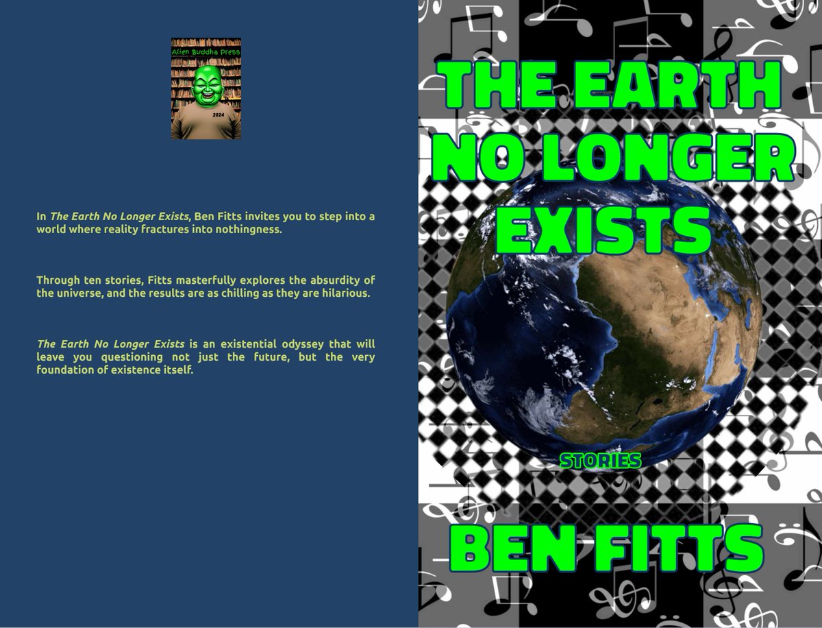 The Earth No Longer Exists, the new collection of stories by (<a href="/DoomGoat666/">Ben Fitts</a>) Ben Fitts is now available. Check out the link below where you can read On The Back Of An Octopus, one of the stories from the book. Below that is a link to the paperback.

alienbuddhapress.wordpress.com/2024/10/09/spo…