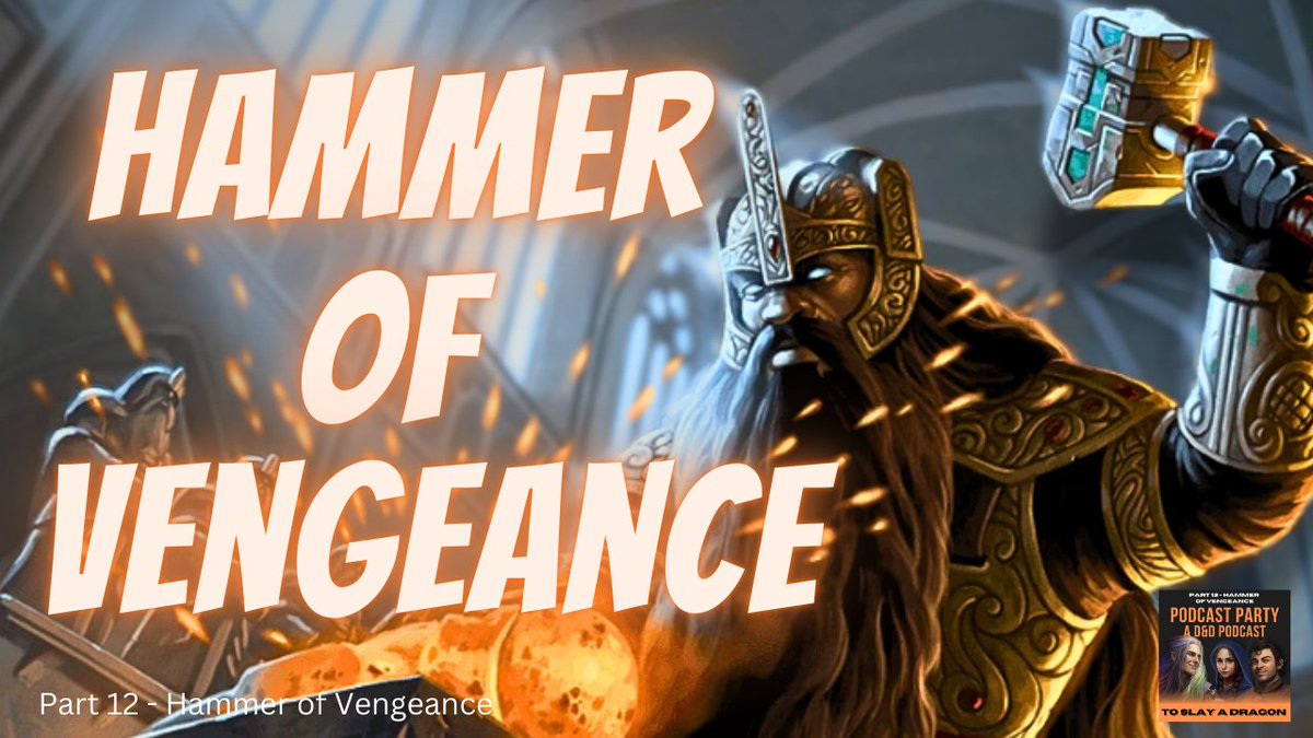 Our heroes enter the Forbidden Forge in search of the weapon that will stop Cirothe's reign of terror. Episode 12 of To Slay a Dragon, presented by Cast Party and <a href="/enpublishingrpg/">EN Publishing</a>, is now on YouTube! youtu.be/5KYlUgtuO1I?si…