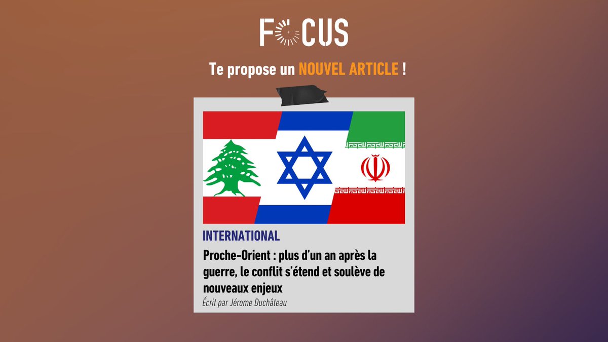 focus_lemedia's tweet photo. Plus d’un an après le début du conflit israélo-palestinien, Jérôme Duchâteau fait le point sur les tensions qui s’étendent au Proche Orient 📰

Si tu veux comprendre davantage les enjeux de ces conflits clique ici : ⬇️
https://t.co/Xh4hV7c1Ng

#Israel #Liban #conflit #news #info https://t.co/FaBTmMUBhK