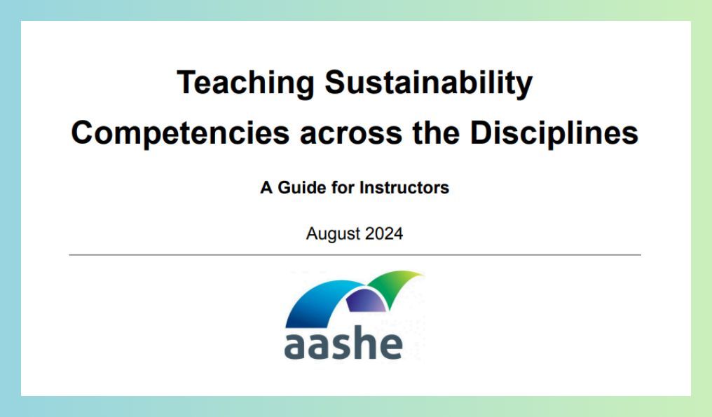 SCU Environmental Justice and the Common Good (@ej_scu) on Twitter photo New resource: Teaching Sustainability Competencies across the Disciplines! Thanks to <a href="/AASHENews/">AASHE</a> & <a href="/SustainableSCU/">Sustainable SCU</a>, learn how to integrate sustainability learning outcomes defined by <a href="/UNESCO/">UNESCO 🏛️ #Education #Sciences #Culture 🇺🇳</a> & <a href="/GCSEglobal/">Global Council for Science & the Environment</a>. #SustainabilityEducation bit.ly/TeachingSustai… New resource: Teaching Sustainability Competencies across the Disciplines! Thanks to <a href="/AASHENews/">AASHE</a> & <a href="/SustainableSCU/">Sustainable SCU</a>, learn how to integrate sustainability learning outcomes defined by <a href="/UNESCO/">UNESCO 🏛️ #Education #Sciences #Culture 🇺🇳</a> & <a href="/GCSEglobal/">Global Council for Science & the Environment</a>. #SustainabilityEducation bit.ly/TeachingSustai…