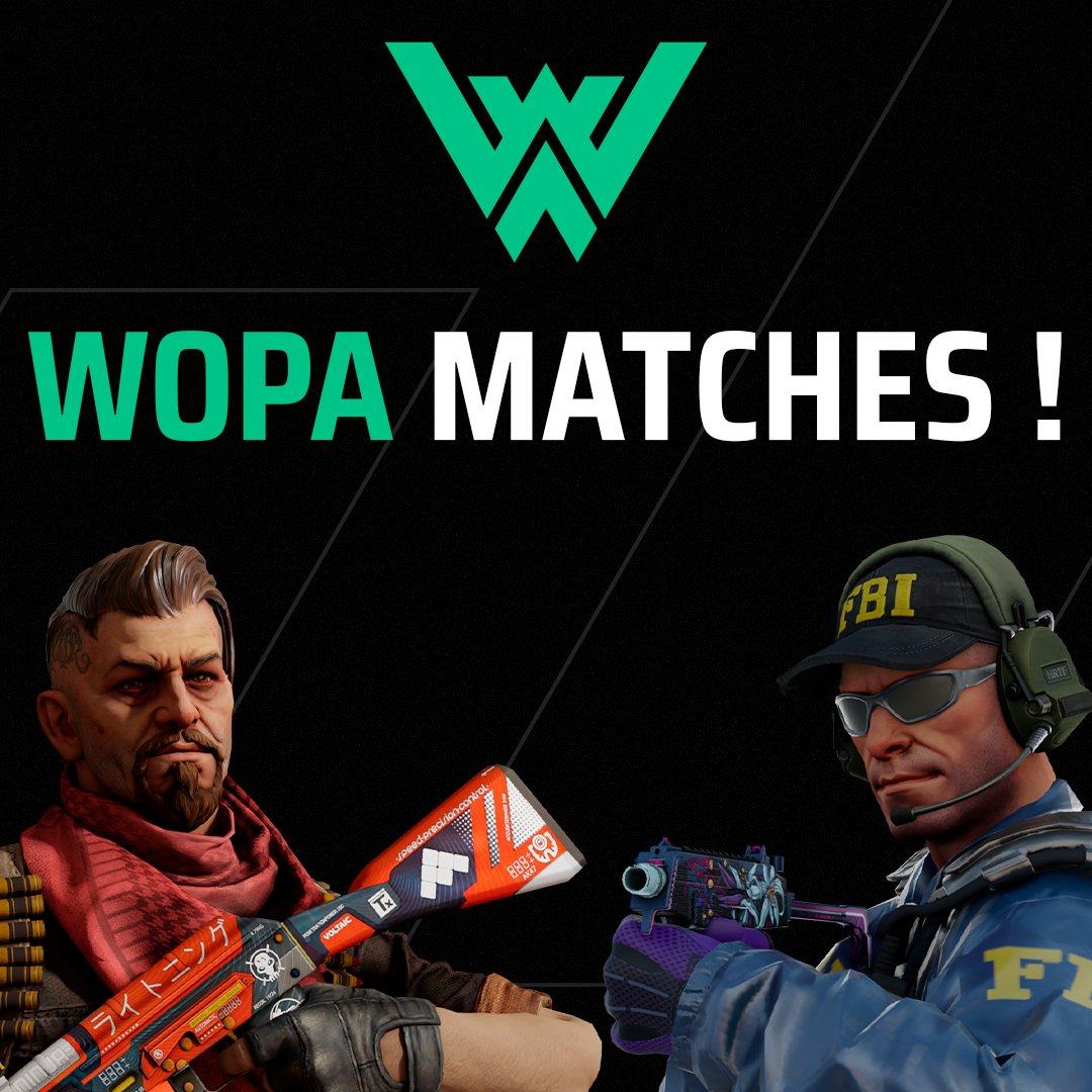 [WOPA MATCHES x 2] 🔥

| POWER 2. Division A
| 🕗 8.00 PM CET
| #ProjectX 🆚 <a href="/EsportTaasinge/">eSport Taasinge</a>

| POWER 4. Division C 
| 🕘 9.00 PM CET
| #Stars 🆚 @UnsignedPuggers (Fraggers)

⬇️

| 🎙️ <a href="/ChrisTurnergg/">ChrisTurner |</a> 
| 📺 https://www.twitch. tv/christurner  

Let's go ❗

#TheWopaWay 💚🤍🖤