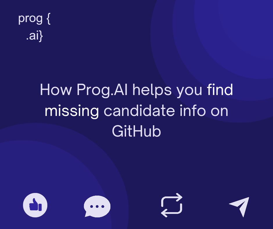 getprogai's tweet image. If you’re a tech recruiter, you’ve probably faced this: You find a promising developer on GitHub, but their profile is missing key info like job titles, company details, or contact links. Frustrating, right?

That’s where #ProgAI comes in.

Send us a message for a free demo.