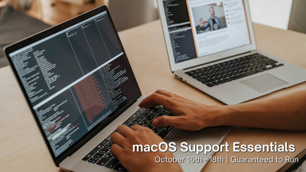 Master macOS Sonoma 🖥️ Join us Oct 16th-18th for macOS Support Essentials v14, the ultimate course for IT professionals, help desk specialists, &amp;  Mac users.

Dive into training on troubleshooting, security enhancements, network services
 &amp; more 🚀

🔗 bit.ly/3Y4SM0W