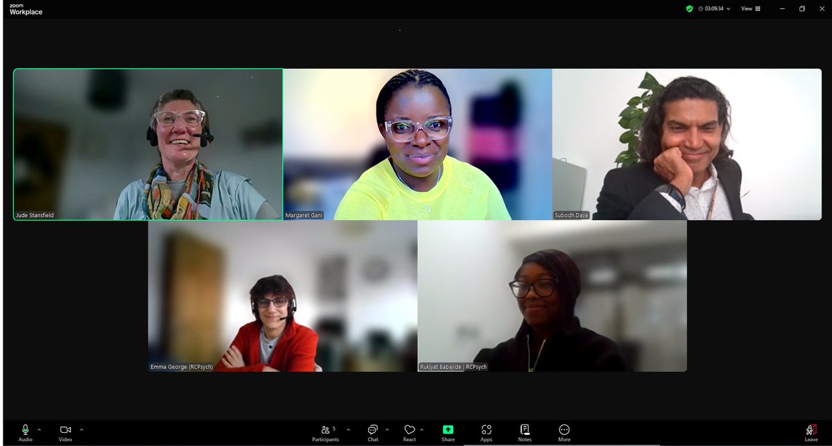 Today has been a good day 😊
It started with work for the Preventative Mental Health (PMH) Consultancy I recently founded. By about mid-morning, I moved from Consultancy work to <a href="/rcpsych/">Royal College of Psychiatrists</a> PMH work. Photo is some of the amazing team who facilitated the PMH webinar this afternoon!