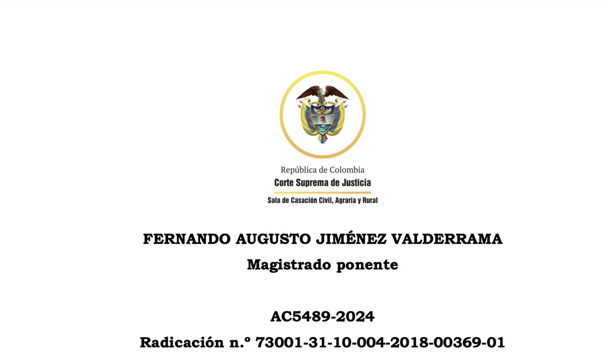 jairoparrac's tweet photo. CASACIÓN. REQUISITOS. CSJ (AC5489-2024) recuerda los requisitos formales de la demanda de casación --⬇️⬇️-- https://t.co/f2K8PwRXZb