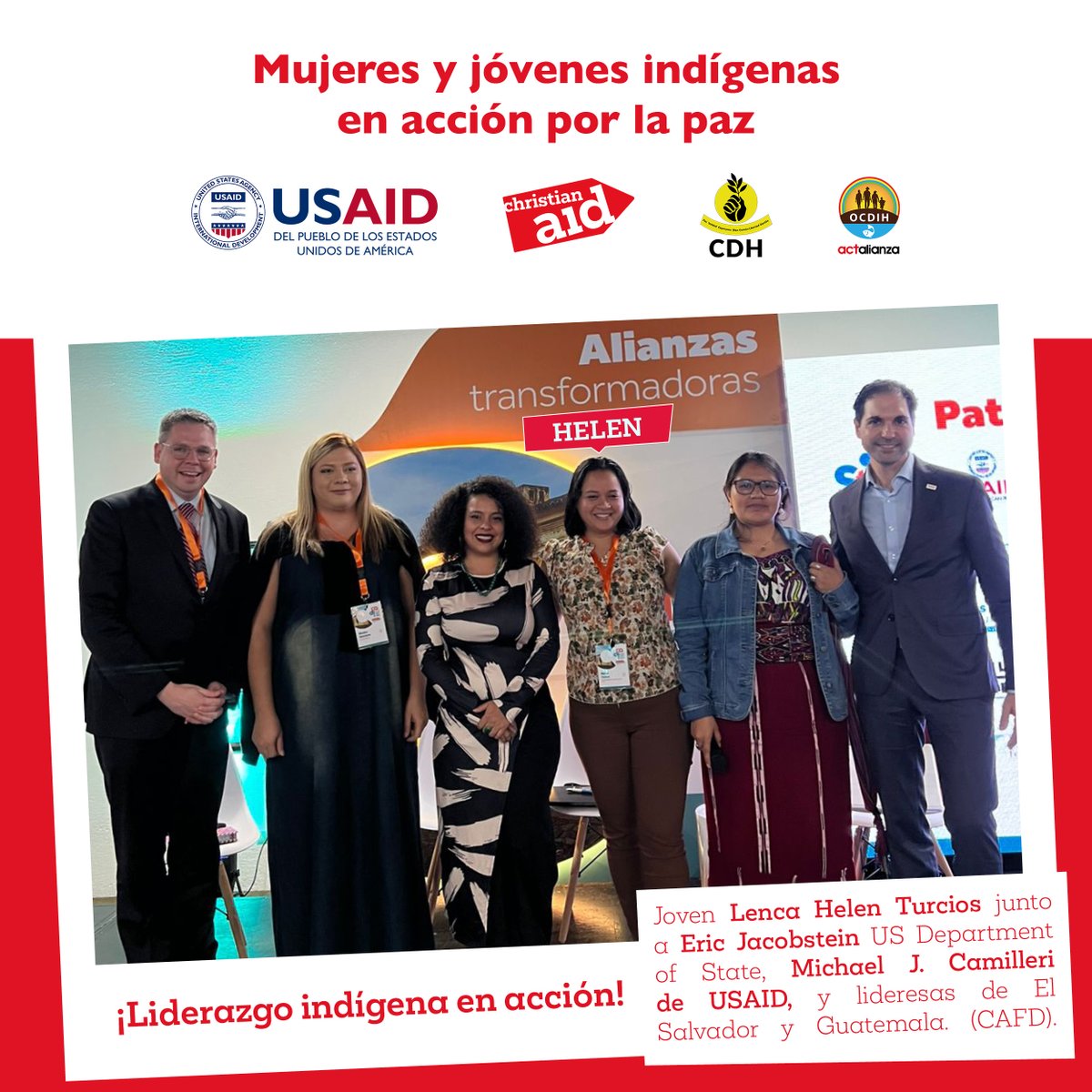 Helen Turcios de Santiago Puringla participóen un conversatorio con Eric Jacobstein  Deputy Assistant Secretary for Central America, US Department of State, Michael J. Camilleri  Acting Assistant Administrator of the Bureau for Latin America and the Caribe
