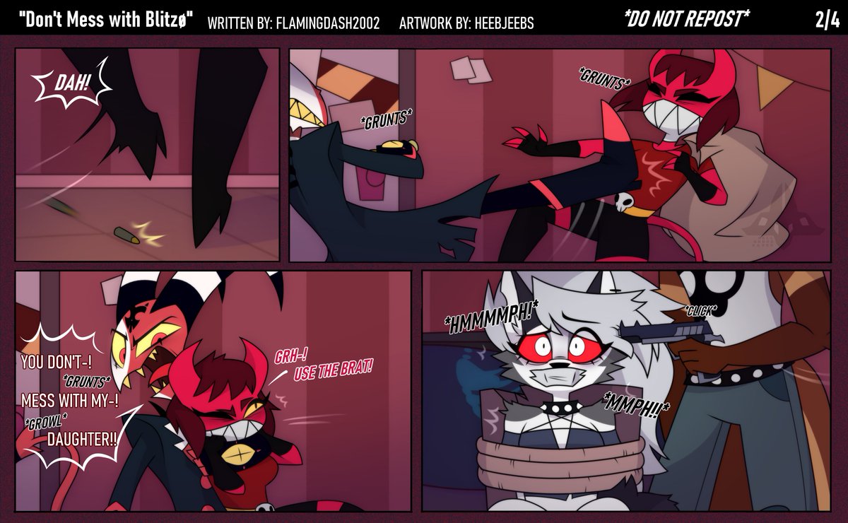 HeebJeebs's tweet image. &quot;DONT FUCK WITH BLITZO&quot; 🔥 [FULL COMIC]
art by me, written by @FlamingDash2002 
_
#helluvaboss #helluvabossfanart #helluvabossart #helluvabosscomic #helluvabossblitzo #helluvabossloona #loona #blitzo
[reposts are SUPER appreciated!]