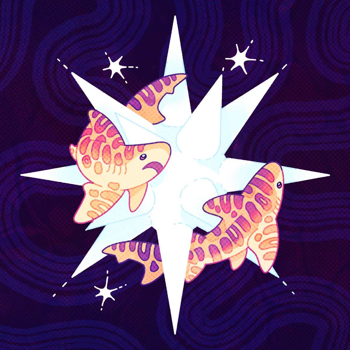catnolio's tweet photo. star crossed sharks 🌟 https://t.co/5Oam4YEfTR