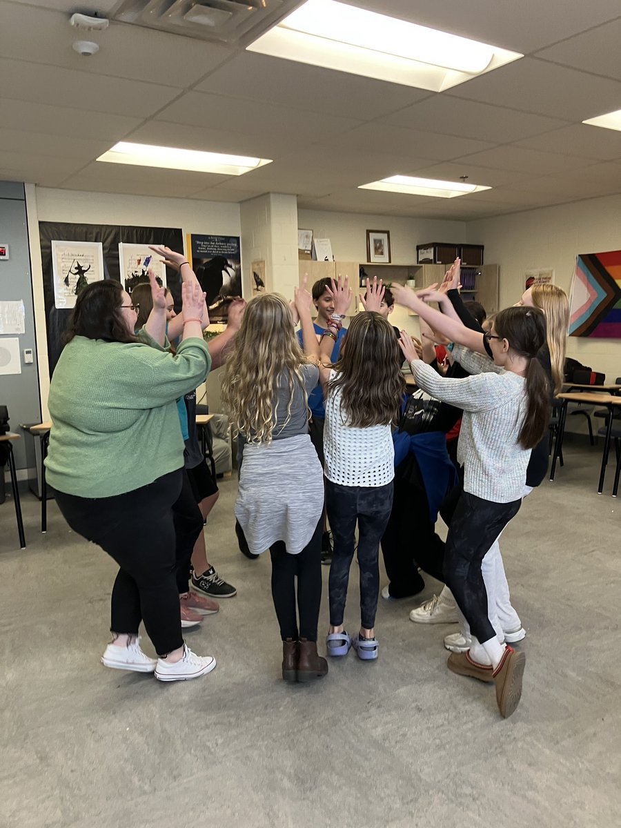 Thanks to the amazingly talented Elizabeth Glenn from <a href="/CanadianImprov/">Canadian Improv Games</a> for coming to <a href="/JuniperRidgeNL/">Juniper Ridge Int</a> for an improv workshop today!
