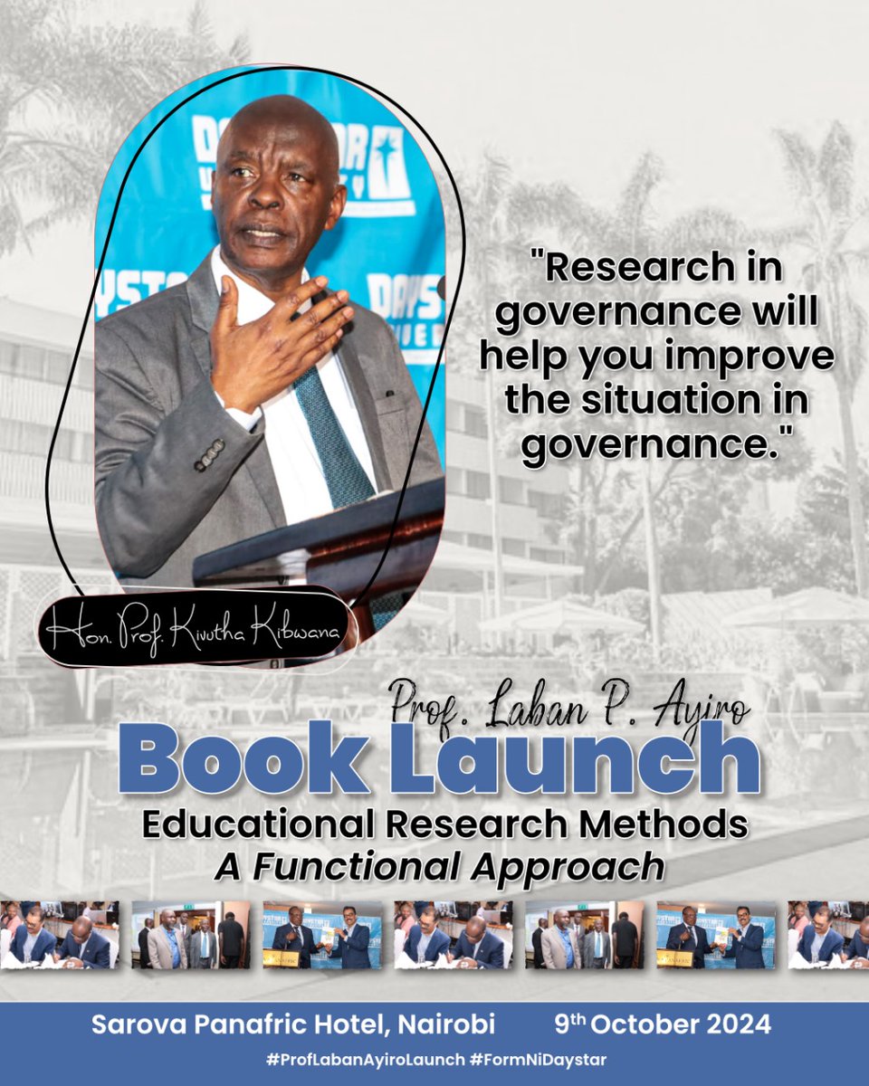 Leadership redefined—Prof. Ayiro’s latest work is a blueprint for success. #ProfAyiroBookLaunch