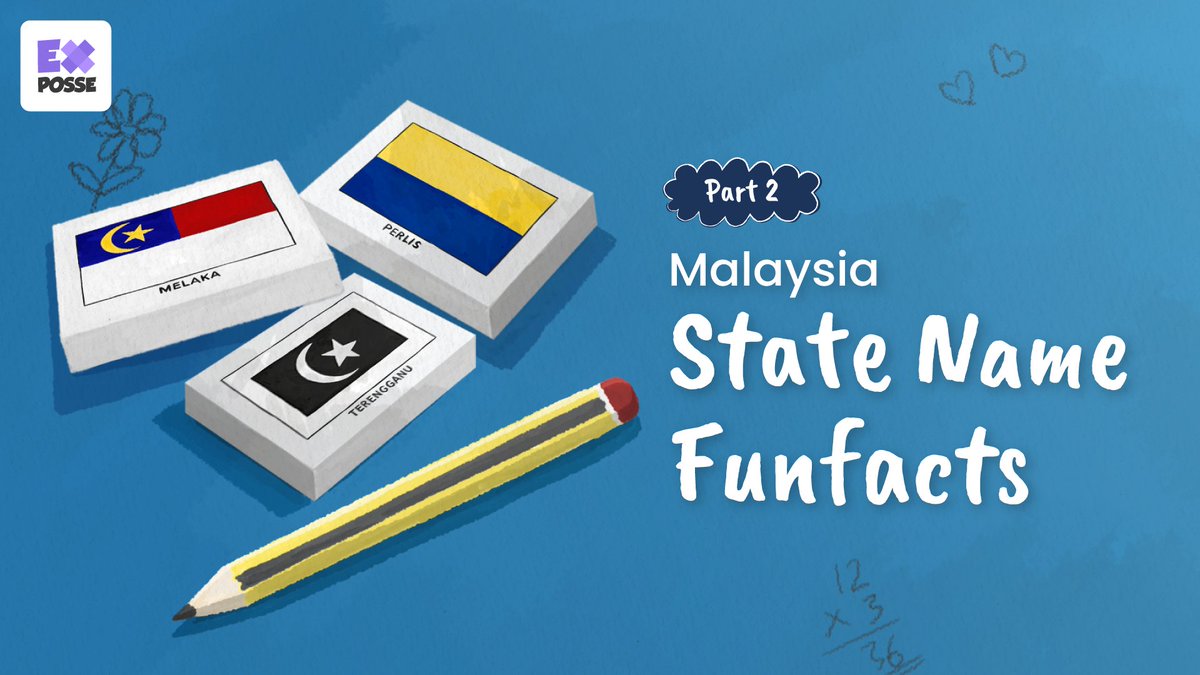 EXposse_games's tweet photo. [State name funfacts 2/4] We all know how Malacca got it's name, but do you know how the other states got their name?
#malaysia #melaka #terengganu #perlis #flags #malaysiaflags #malaysiachildhood #malaysiaschool #eraserbattle #traditionalgames #game https://t.co/KtpxcdoLM0