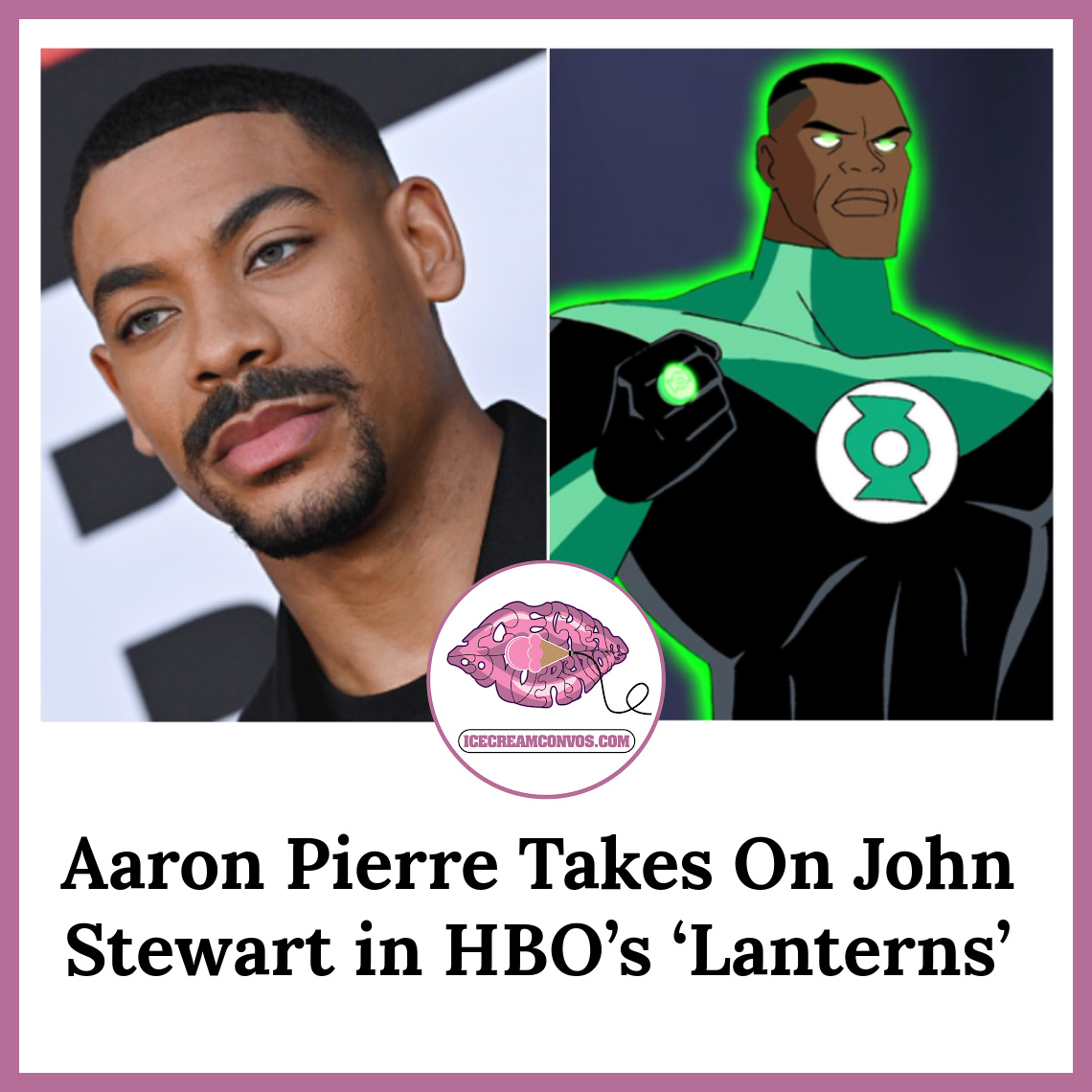 MsXaviB's tweet image. Exciting news for fans of the DC universe! Aaron Pierre has been cast as John Stewart in HBO's original drama series, "Lanterns." 🎉📺️🖤🍦 bit.ly/480AKRM

#AaronPierre #JohnStewart #Lanterns #HBO #IceCreamConvos