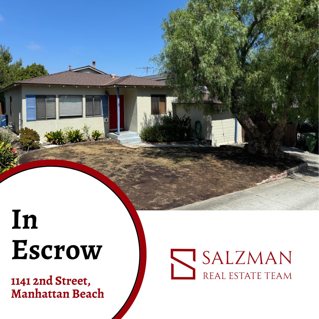 SalzmanTeam's tweet photo. 1141 2nd Street, Manhattan Beach is officially in escrow! 🏡✨

--------------------------------------------

The Salzman Real Estate Team makes great deals happen. Is yours next? Learn more about us here: https://t.co/eZDaRxW615 https://t.co/EhJSq77HuP
