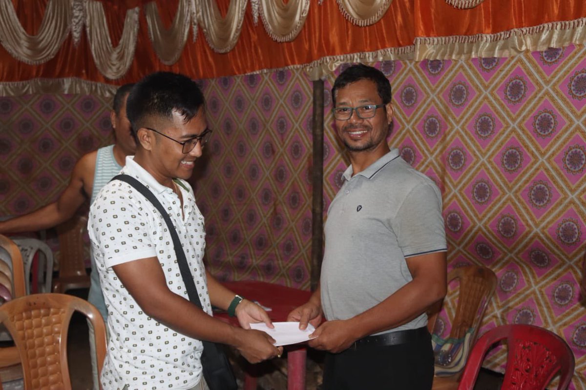 SuhelDebbarmaEM's tweet photo. Visited puja under my Constituency &amp; handed over some financial assistance to the puja committees.

#12RCGhatADCConstituency 

@PradyotManikya https://t.co/ijw5c7WNSj