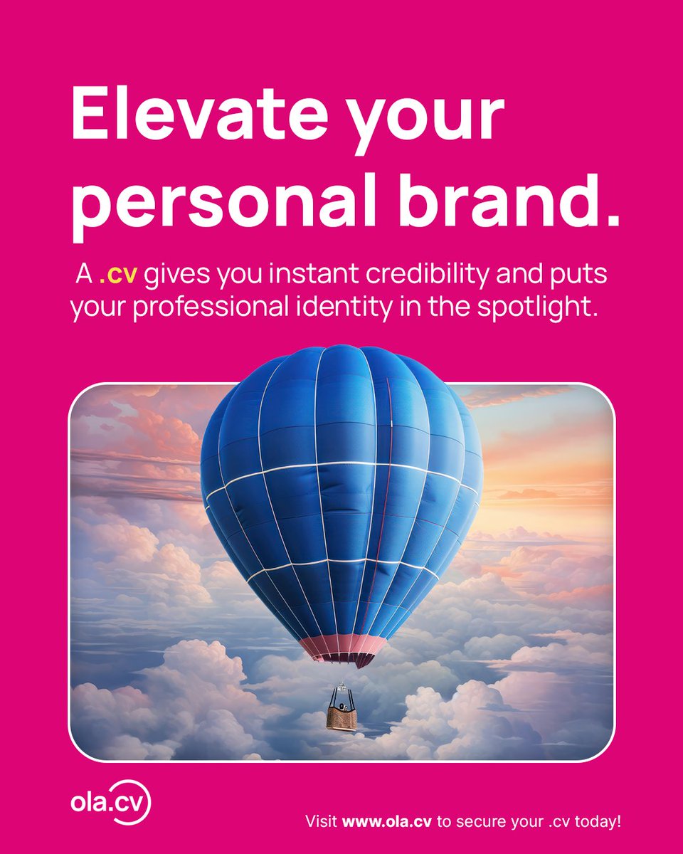 dotcvdomain's tweet photo. Your portfolio deserves more than a .com. Make your career visible with a .cv. Visit https://t.co/WmPFIIaMg2 to elevate your brand. #PersonalGrowth #dotcv #CareerDevelopment https://t.co/zYpy6q9sXW