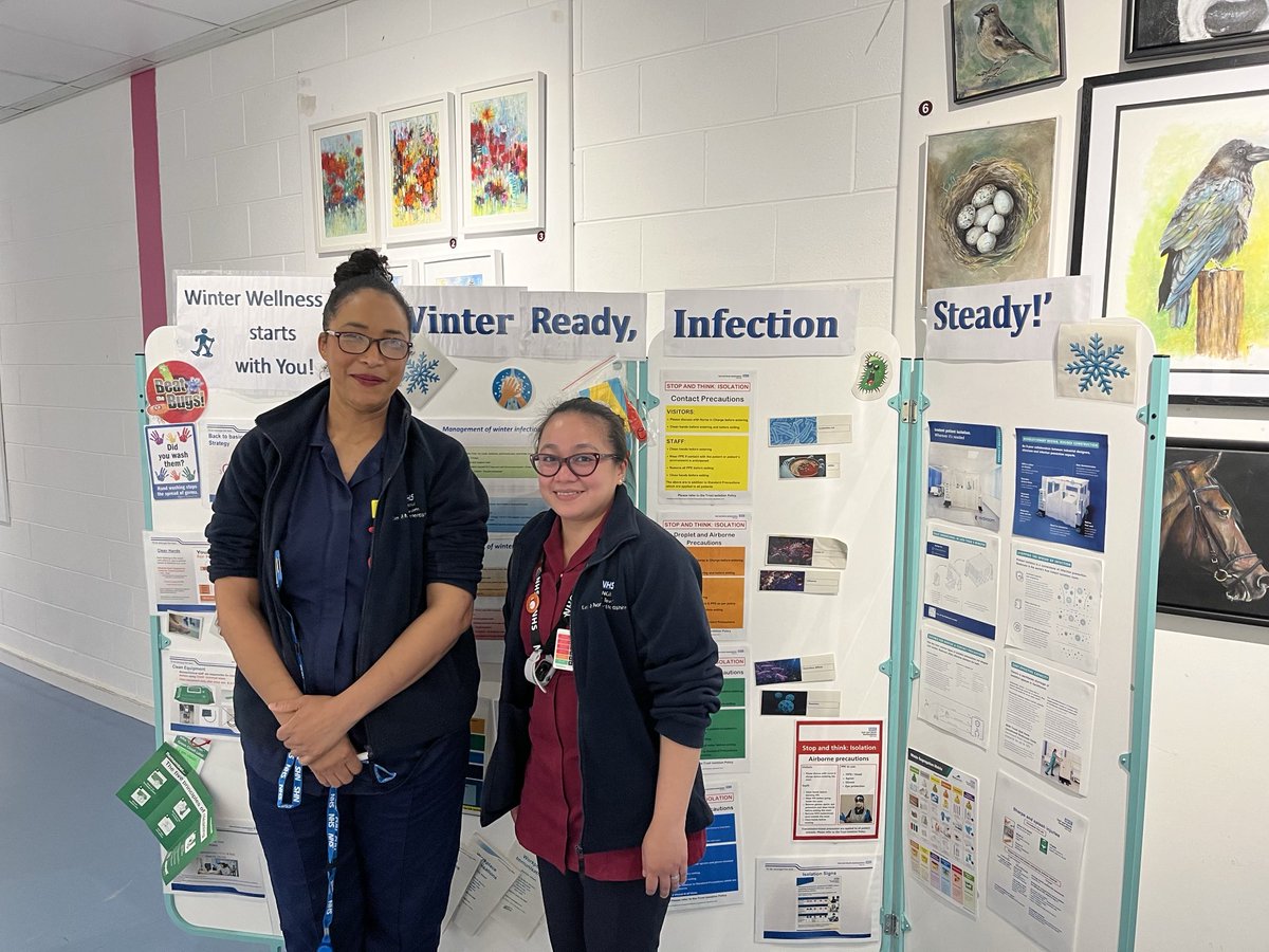 Our amazing infection control team ⁦⁦<a href="/enherts/">East and North Hertfordshire Teaching NHS Trust</a>⁩ making sure we are winter ready
