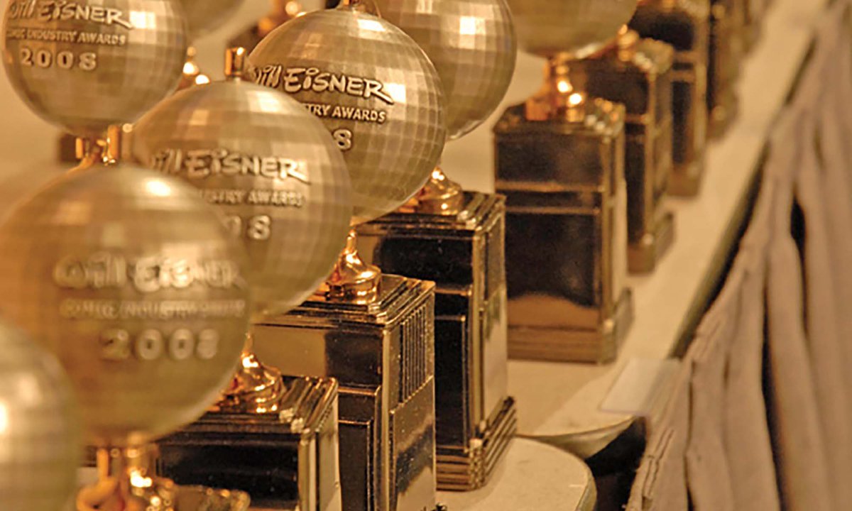 TheLaughstract's tweet photo. For those who might have missed the reference, the Eisner Awards are the "Oscars" of comics🤓 https://t.co/YX9LDYtRLk