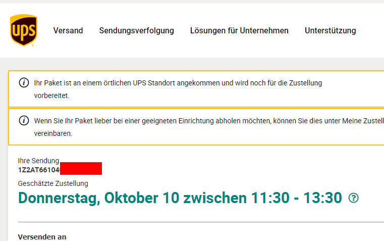 3luxo's tweet photo. Tja... War wohl nix mit der garantierten Zustellung für mein T-Shirt, was ich mir gegen saftigen Express-Zuschlag extra noch bei @spreadshirt_de  für die #PolarisCon bestellt habe.

@UPS_DE meint mal so: Ach was heute? Morgen ist auch noch ein Tag!

Großartig. Danke für nichts. https://t.co/N12B8gEM7K