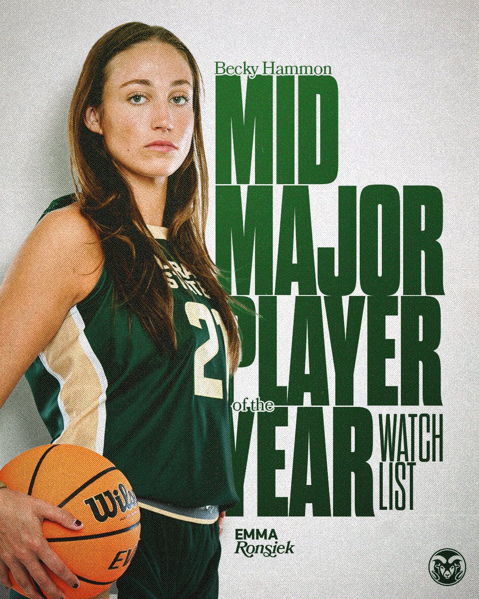 CSUWBasketball's tweet photo. ๐๐๐ฉ๐๐ ๐๐ช๐ฉ ๐
Emma has been named to the watch list for the 2025 Becky Hammon Mid-Major Player of the Year Award!
๐ Read More: https://t.co/3FGxCiRsQs
#Stalwart x #CSURams https://t.co/Q11jNEKFkm