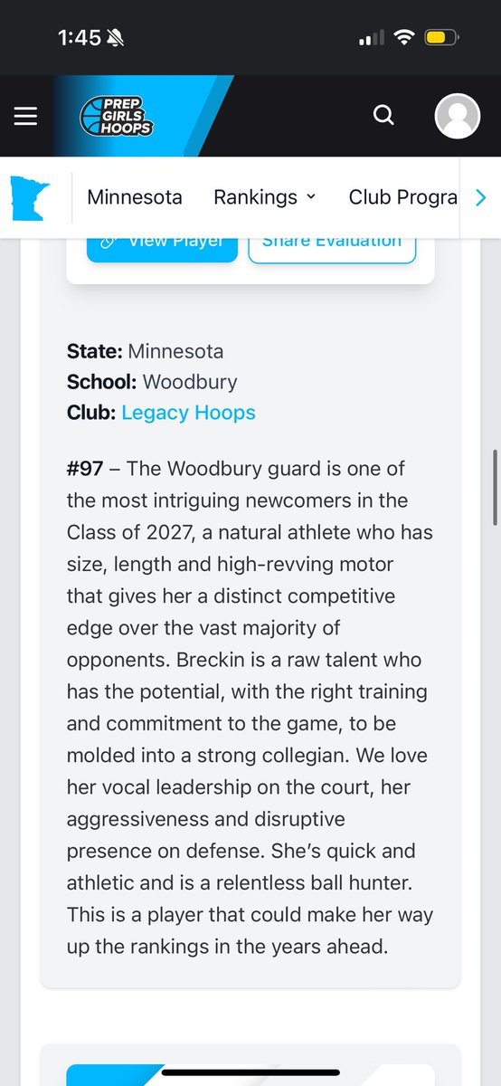 Breckin Whynott (@b_whynott_bball) on Twitter photo Huge thanks to <a href="/PrepGirlsHoops/">Prep Girls Hoops 🏀</a> <a href="/PGHMinnesota/">Prep Girls Hoops Minnesota</a> for ranking me in the top 100 for girls Minnesota basketball! So grateful for the recognition and support!🏀✨Shoutout to my teammates and coaches for always pushing me to be my best.This is just the beginning! #top100 <a href="/LegacyHoopsAca/">Legacy Hoops Basketball Academy</a> Huge thanks to <a href="/PrepGirlsHoops/">Prep Girls Hoops 🏀</a> <a href="/PGHMinnesota/">Prep Girls Hoops Minnesota</a> for ranking me in the top 100 for girls Minnesota basketball! So grateful for the recognition and support!🏀✨Shoutout to my teammates and coaches for always pushing me to be my best.This is just the beginning! #top100 <a href="/LegacyHoopsAca/">Legacy Hoops Basketball Academy</a>