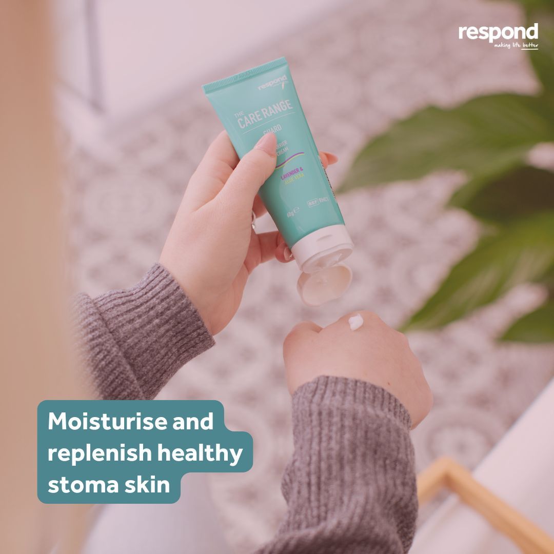 Give your stoma skin some TLC with our GUARD barrier cream 💚 With soothing lavender and moisturising Aloe Vera, this gentle cream forms a protective layer on your skin while defending against irritants like excrement and adhesives. No parabens, no stinging—just smooth, happy