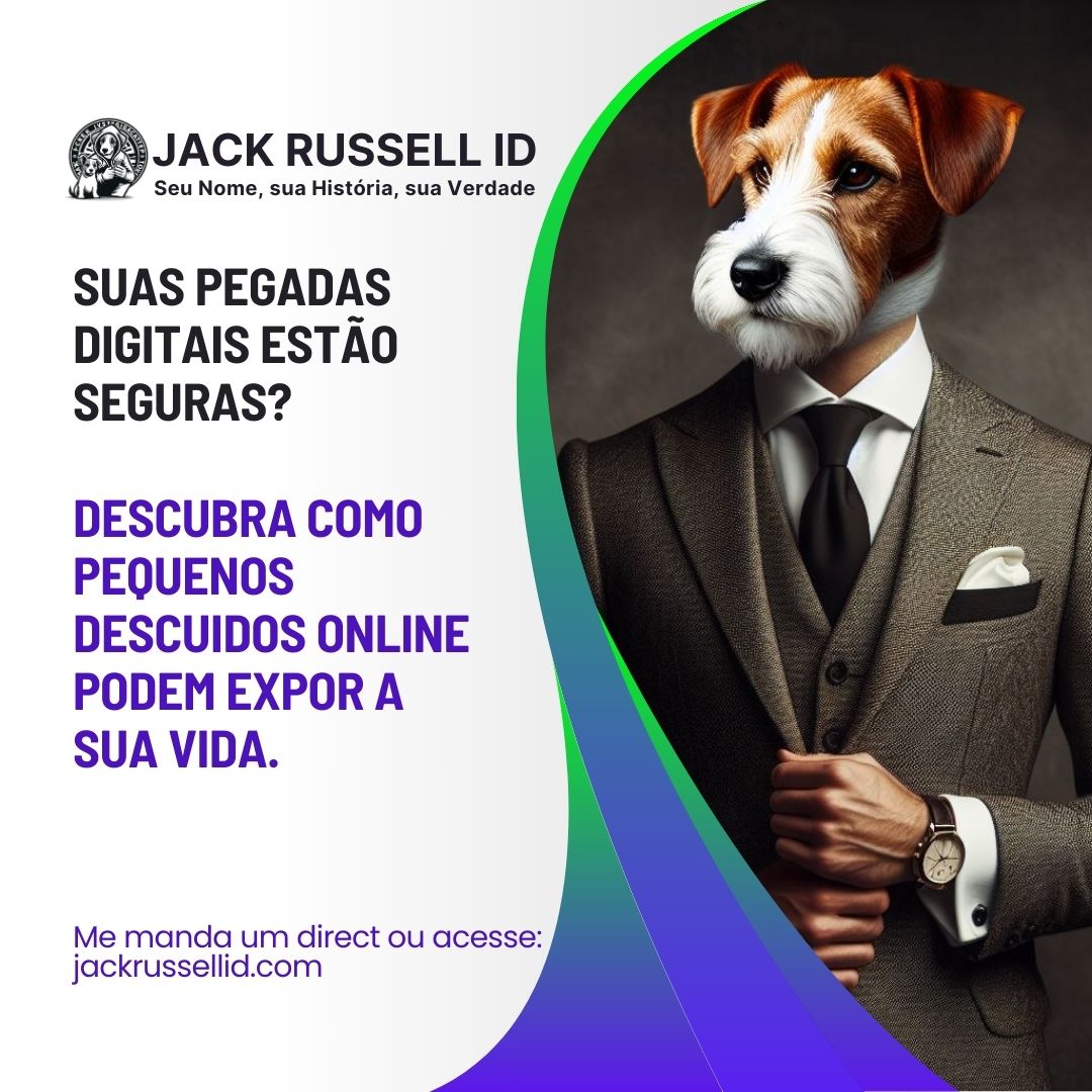 JackRussellID's tweet photo. Suas pegadas digitais estão seguras? 👣
Descubra como pequenos descuidos online podem expor a sua vida.
Saiba como se proteger.
Me procure para conversarmos, pode ser por direct, e-mail ou acesse:
https://t.co/IrAN3RzEjJ
contato@jackrussellid.com

#SocialMedia
#DigitalMarketing https://t.co/BtoWIoPDrG