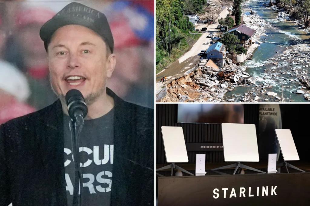 nypost's tweet image. Elon Musk’s Starlink charges Hurricane Helene survivors $400 for ‘free’ internet service trib.al/iqWrSF8
