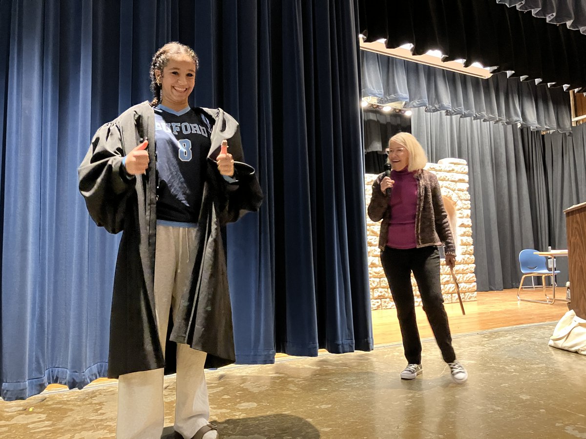 Our 8th graders loved the chance to learn directly from Judge Stephanie Thacker, U.S. Court of Appeals, 4th Circuit, this week! Check out the story on NBC29: shorturl.at/J5ziz