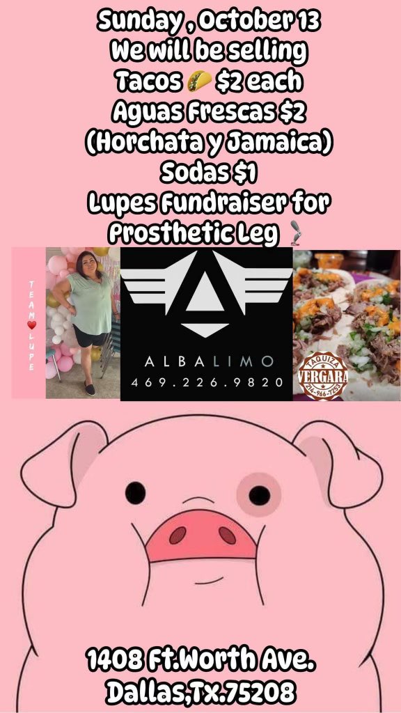 Molina Football (@molinafootball) on Twitter photo Come out and support a good cause THIS SUNDAY‼️
Lets help Lupe reach her goal‼️
Good Eats‼️
JUICE
ATTITUDE
GROWTH
SUCCESS
<a href="/dallasathletics/">Dallas ISD Athletics</a> <a href="/Coachbru3/">Coachbru</a> <a href="/coach_balderas/">Coach Balderas</a> <a href="/JacobNunez27/">Jacob Nuñez</a> <a href="/MolinaHigh/">Moises E. Molina High School</a> Come out and support a good cause THIS SUNDAY‼️
Lets help Lupe reach her goal‼️
Good Eats‼️
JUICE
ATTITUDE
GROWTH
SUCCESS
<a href="/dallasathletics/">Dallas ISD Athletics</a> <a href="/Coachbru3/">Coachbru</a> <a href="/coach_balderas/">Coach Balderas</a> <a href="/JacobNunez27/">Jacob Nuñez</a> <a href="/MolinaHigh/">Moises E. Molina High School</a>