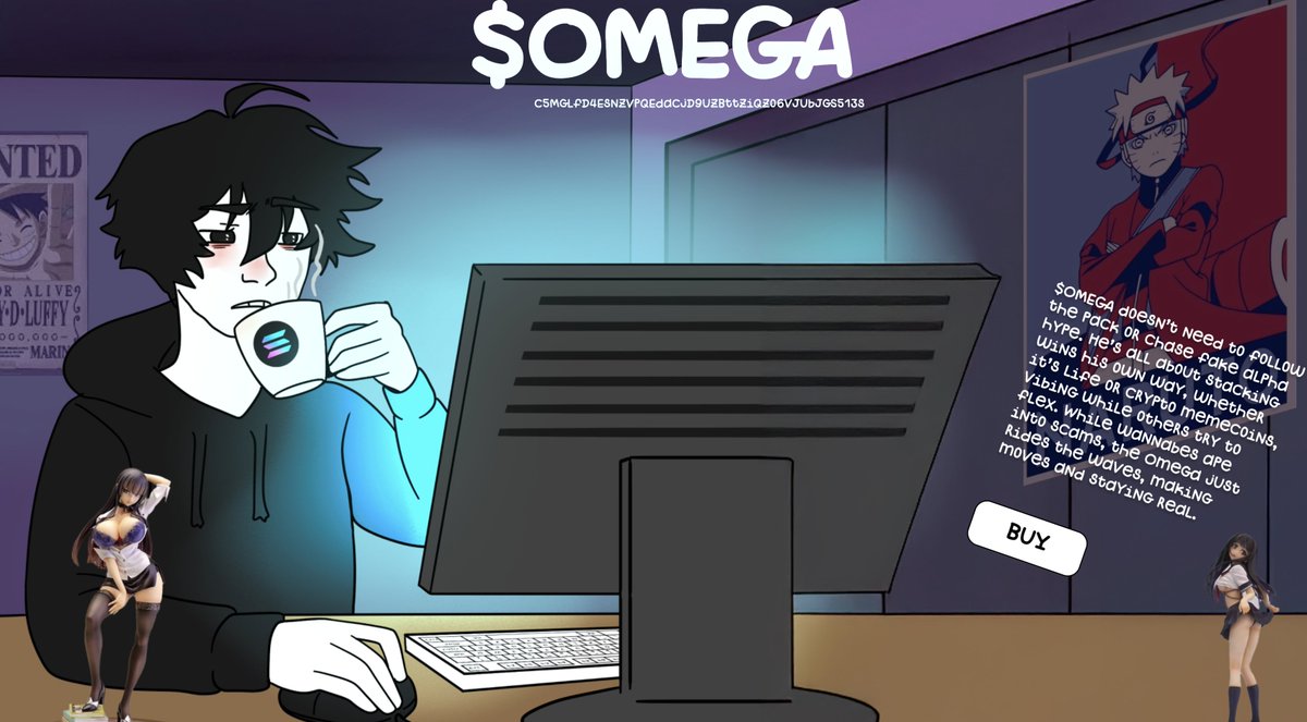 Omega_Solana's tweet photo. Check out $OMEGA website. Cozy and chill with #anime and #crypto like we all love

https://t.co/z8TRlbvPFQ https://t.co/BdLgkhtd4o