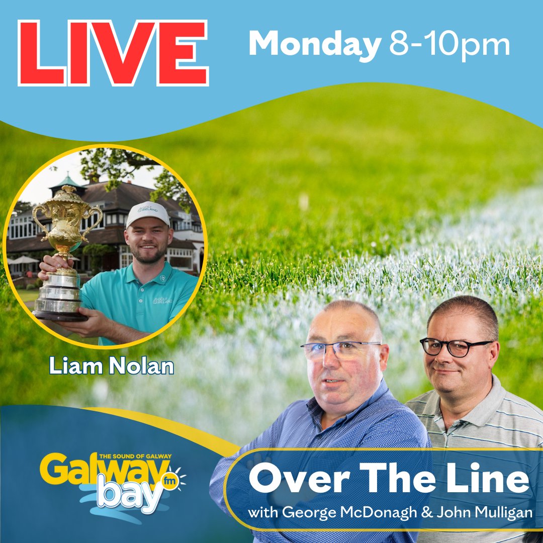 gbfmsports's tweet image. Recently turned Professional Golfer and Walker Cup Player Liam Nolan will be our next guest on #OverTheLine on Monday Night from 8pm.