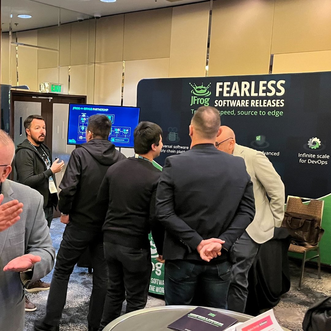 jfrog's tweet image. Thank you to everyone who joined us at the Modern #DevOps Melbourne for an incredible day filled with insightful discussions! 💫
Missed the event, but still interested in reshaping your #SoftwareDevelopmentLifeCycle? Start with JFrog free today: jfrog.co/DevOpsTo