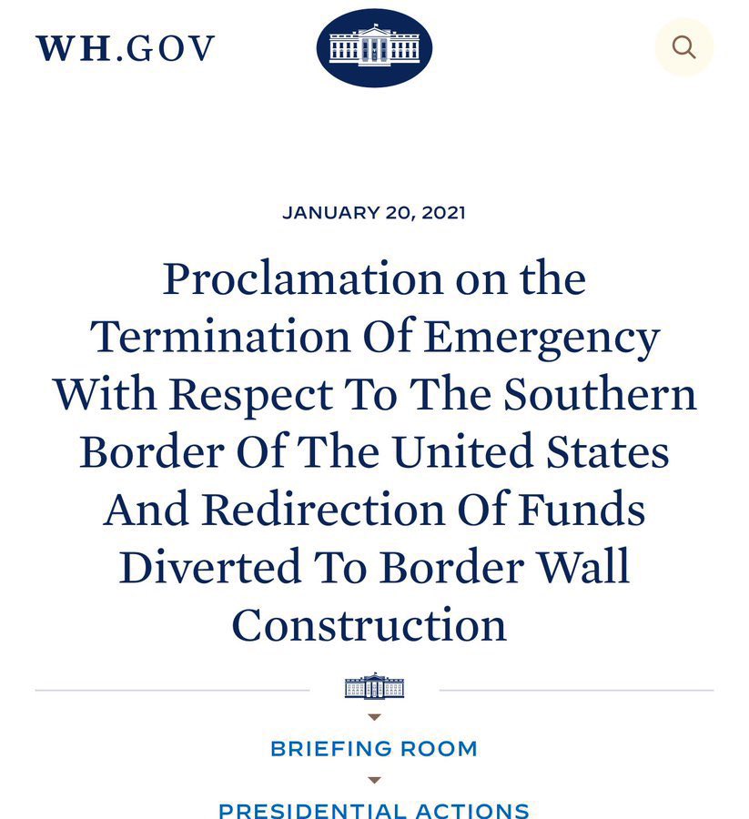 Never forget that one of Joe Biden’s first acts when he took office on day one was to halt construction of Trump’s Border Wall.

Kamala Harris has now said she would not do anything differently from this administration if elected.

Vote for Secure Borders in November.