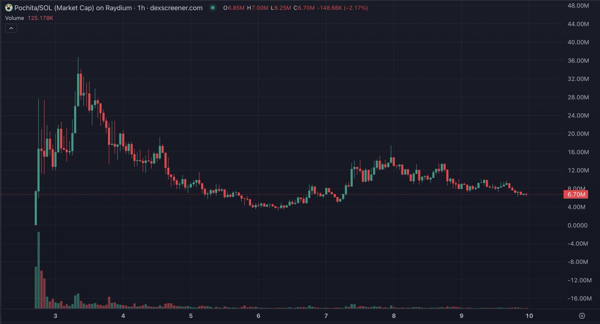 ElChapoXBT's tweet photo. #POCHITA in a decent area and has a solid narrative.

I acquired some of $Bonks sister here, NFA. https://t.co/UHVju2Xsor