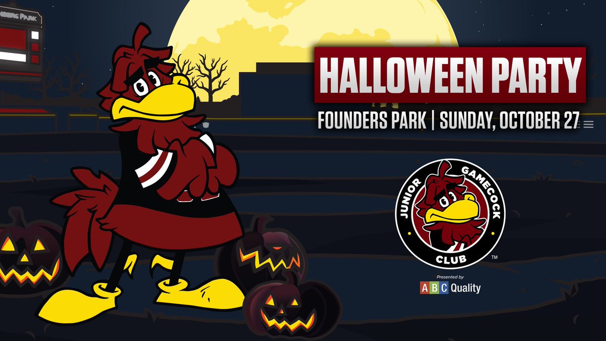 Join me at Founders Park on October 27 for the Junior <a href="/TheGamecockClub/">The Gamecock Club</a> Halloween Party!

Learn More: bit.ly/3TwALqA

#Gamecocks | #ForeverToThee
@Gamecockclub