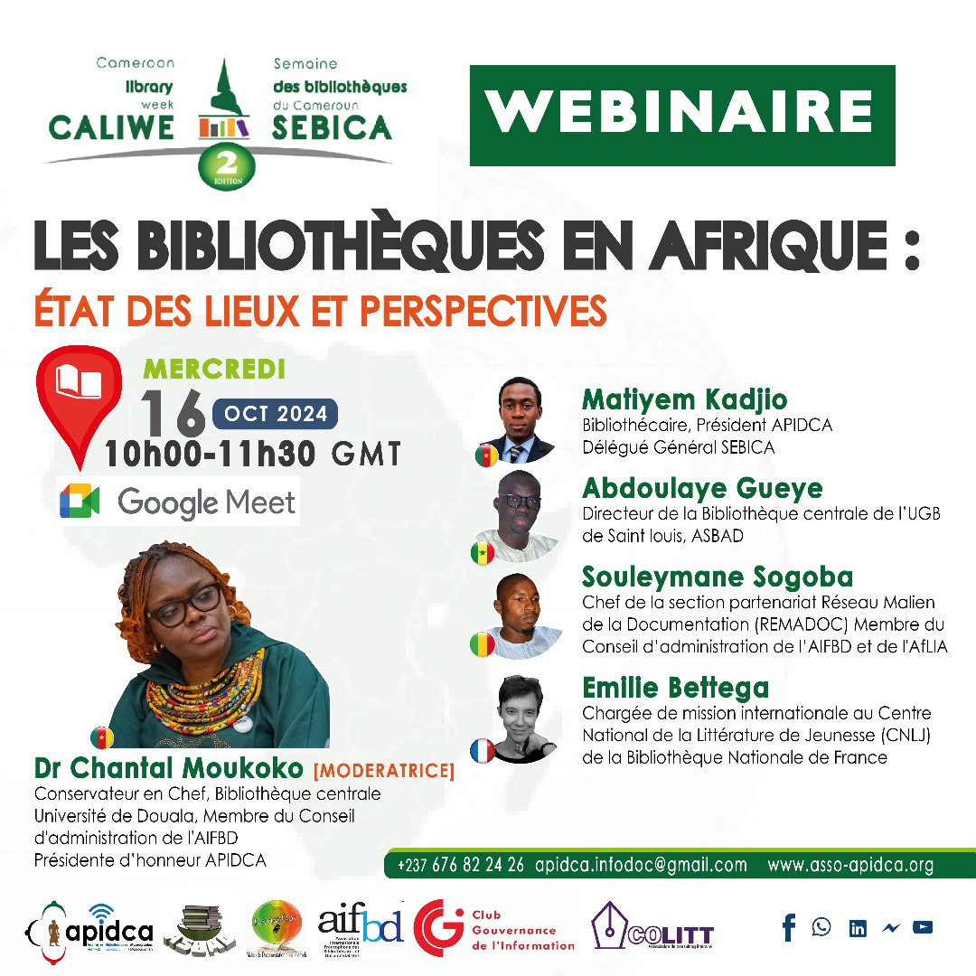 SogobaSouleyman's tweet photo. Je prendrai la parole le 16 octobre 2024, pour parler de *Bibliothèque en Afrique*

#Lib4Dev 
#Library 
#Afrique
#Mali
@AfLIACon @aifbd_officiel @ifla_it https://t.co/B1kyVIepby