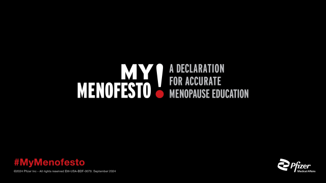 I am delighted that Pfizer is recognizing Menopause Awareness Month this Ocr by launching MyMenofesto: a declaration for accurate menopause education. #Menopause #PFEColleague bit.ly/4eDQm00